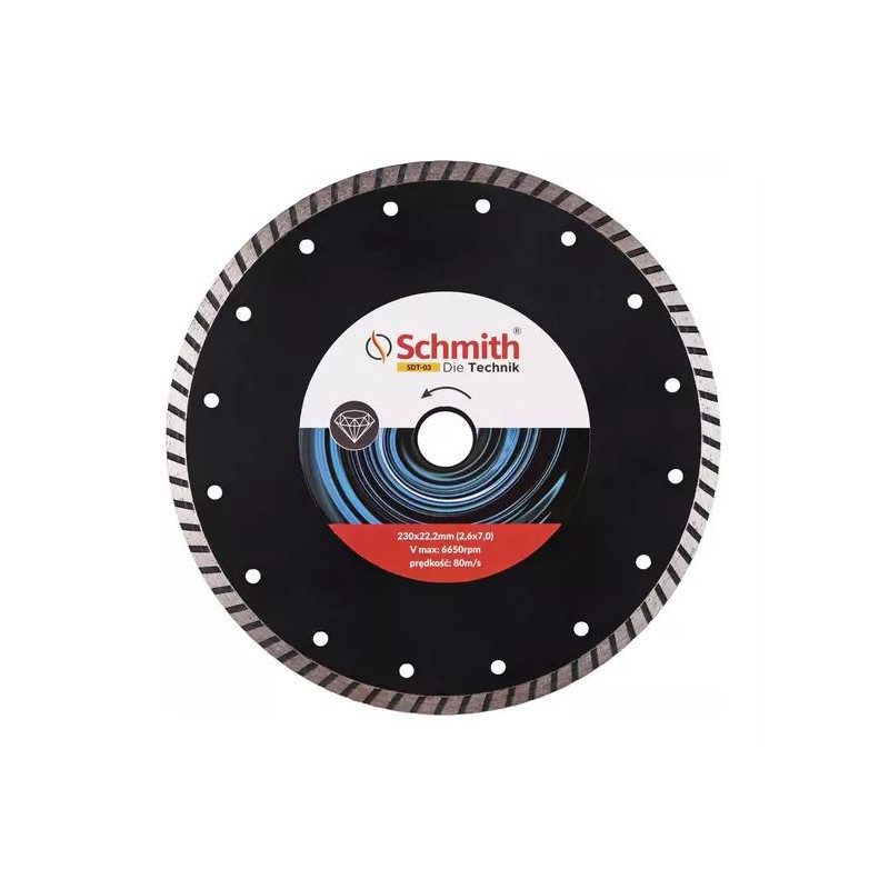 TARCZA DIAMENTOWA  230mm  Turbo SCHMITH